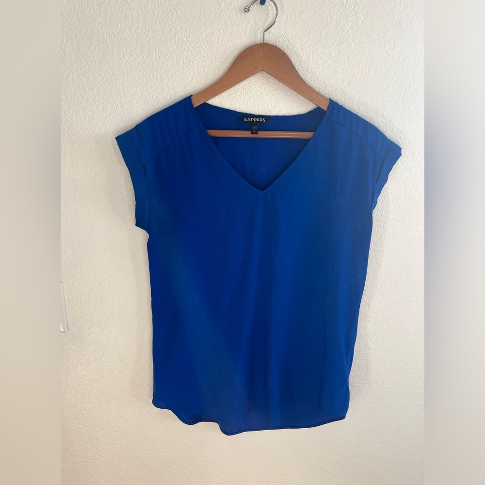 Royal blue express top
